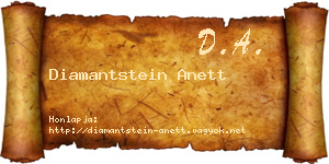 Diamantstein Anett névjegykártya